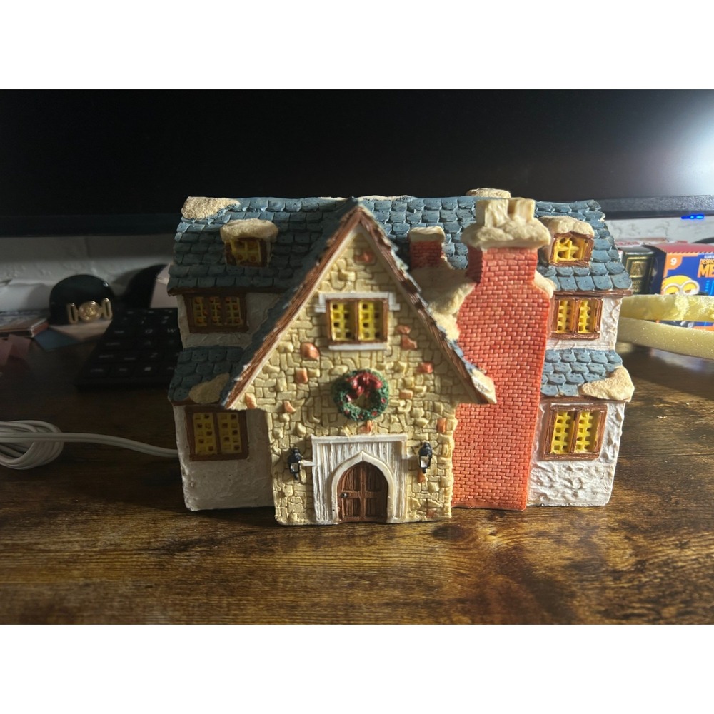 Vtg‎ Seymour Mann The Christmas Village Stone Cottage House Szala Cj-102 W/box